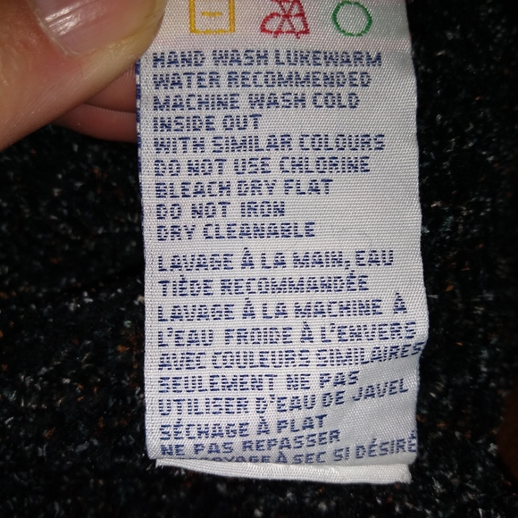 Retro Penningtons Black Cowl Neck Sweater, Size 5X, Y2K, Fringe - Picture 5 of 8